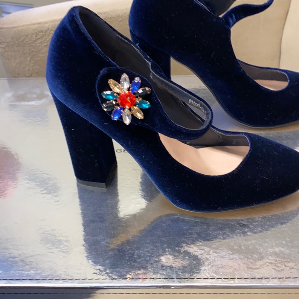 Blue shoes
